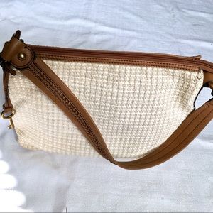 Fossil · Woven Leather Shoulder Handbag